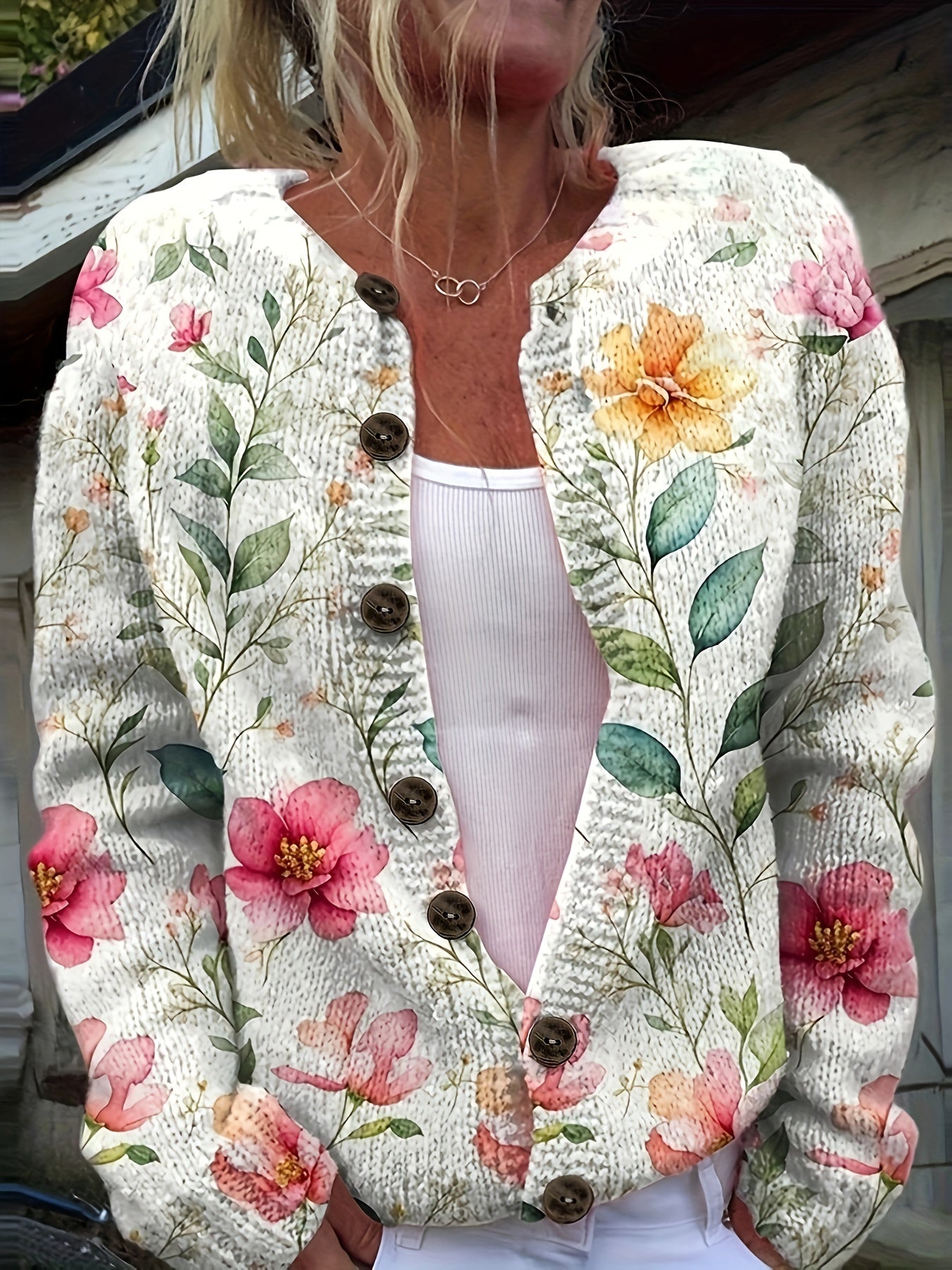 Naomi | Floral Print Cardigan