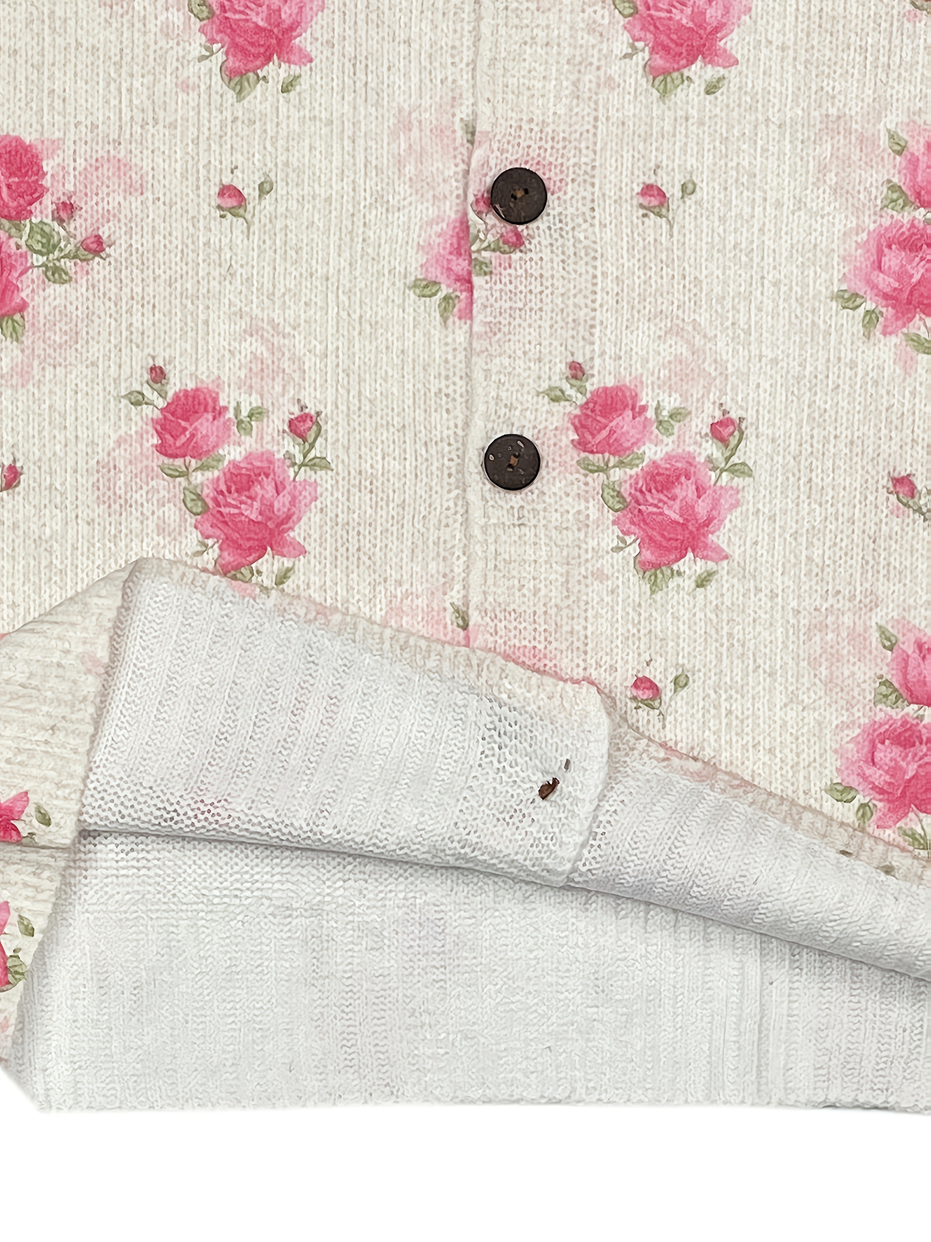 Caroline | 3D Floral Print Cardigan