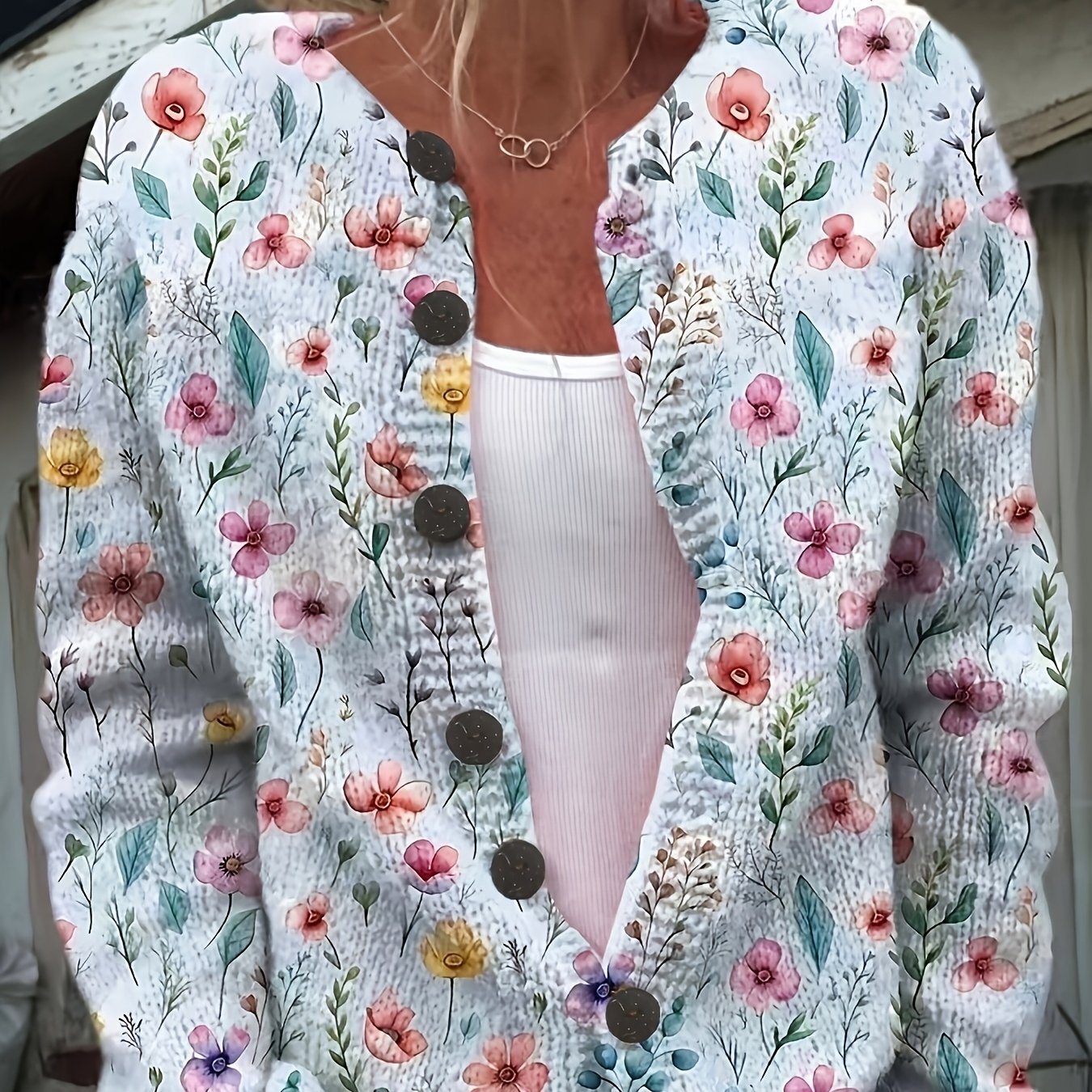 Madelyn | Floral Print Cardigan