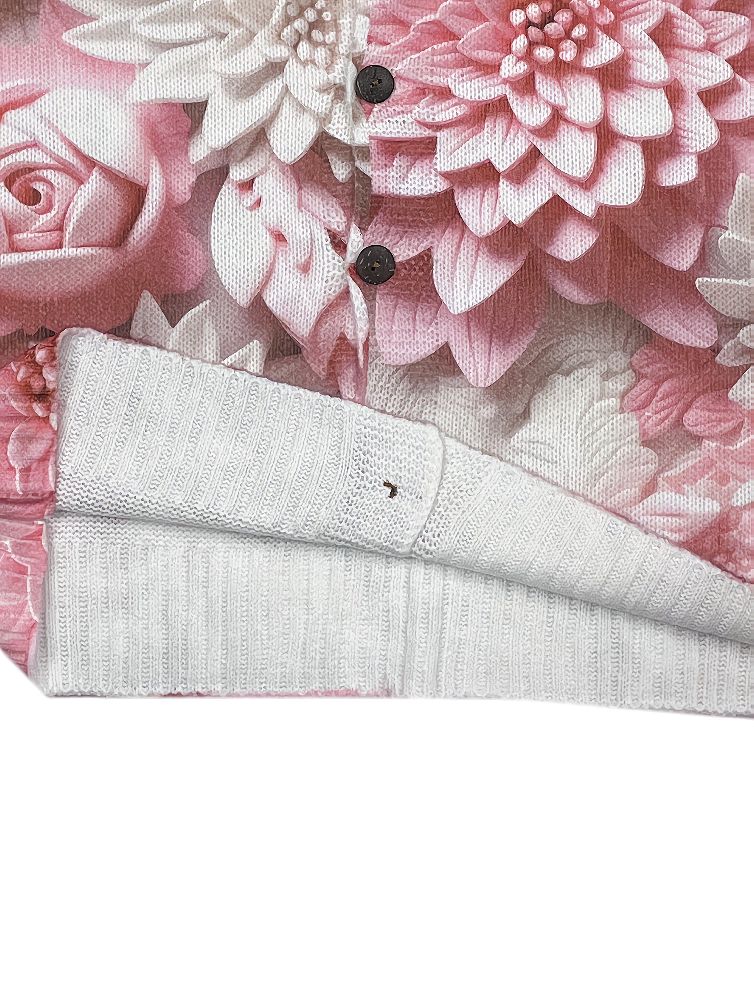 Jackie | 3D Floral Print Cardigan