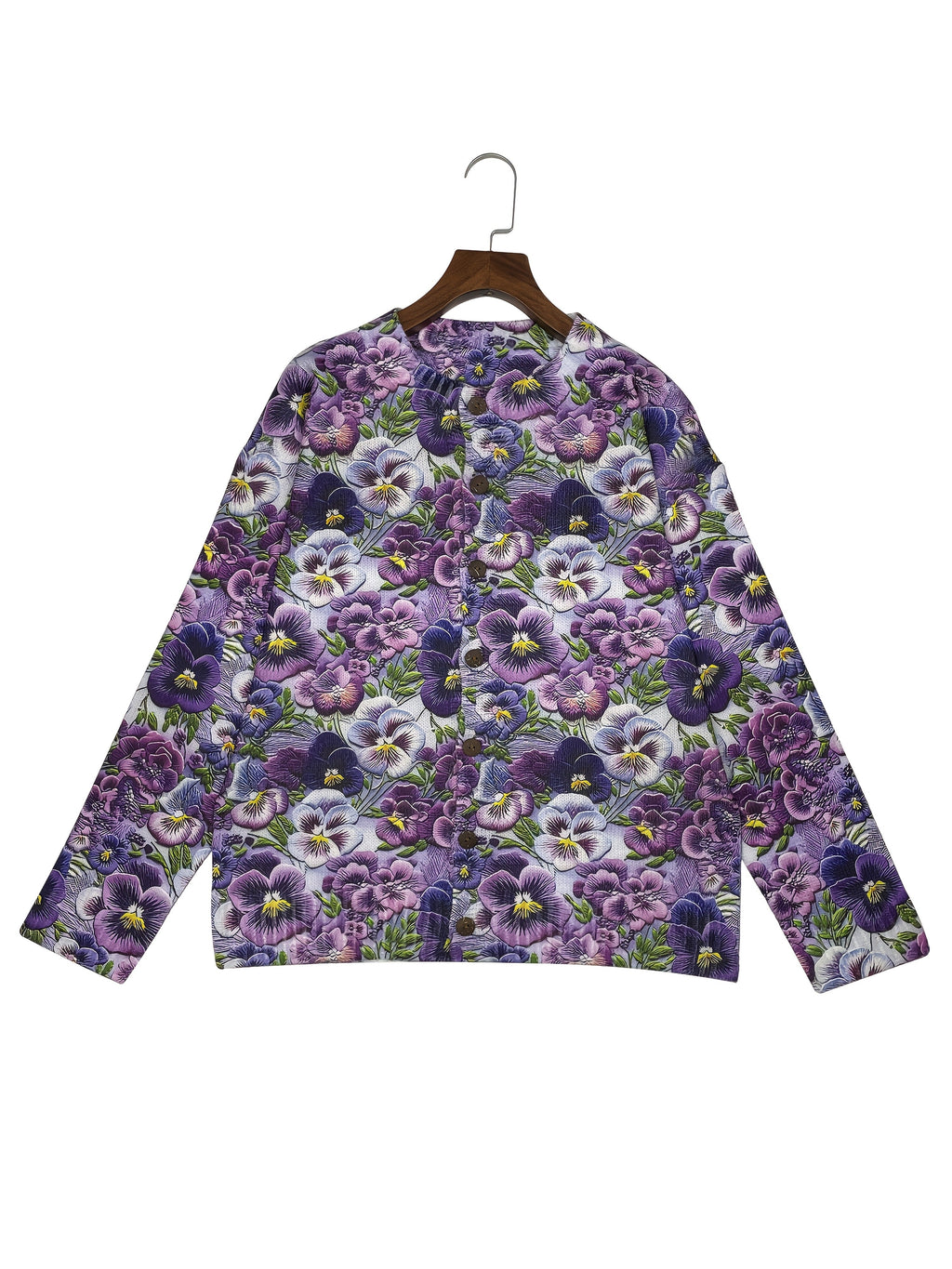 Rylee | 3D Floral Print Cardigan