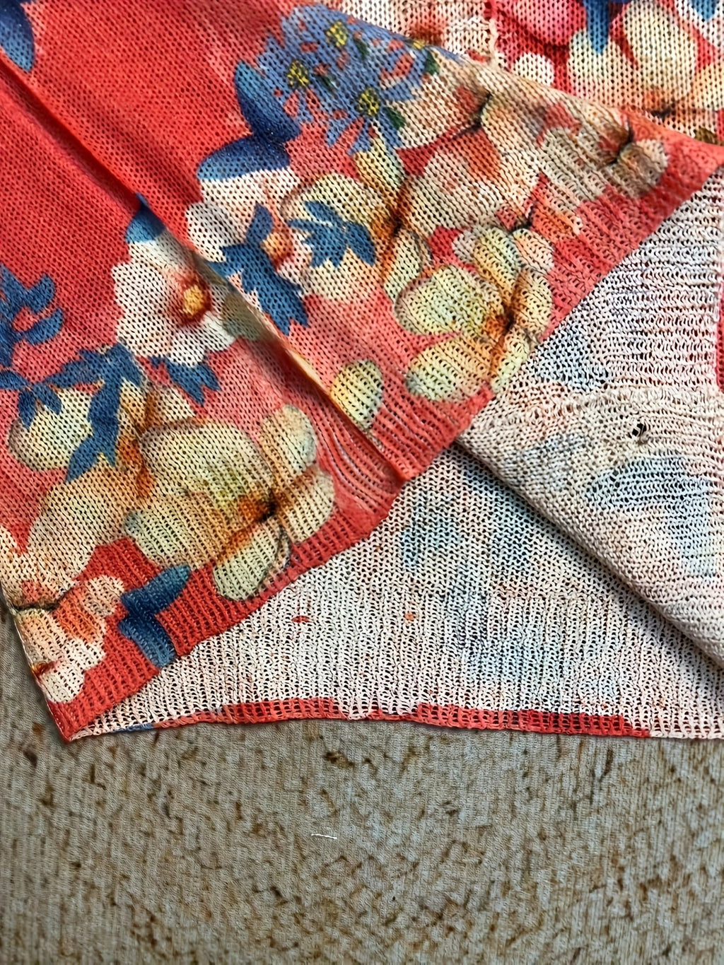 Athena | Knitted Floral Print Cardigan