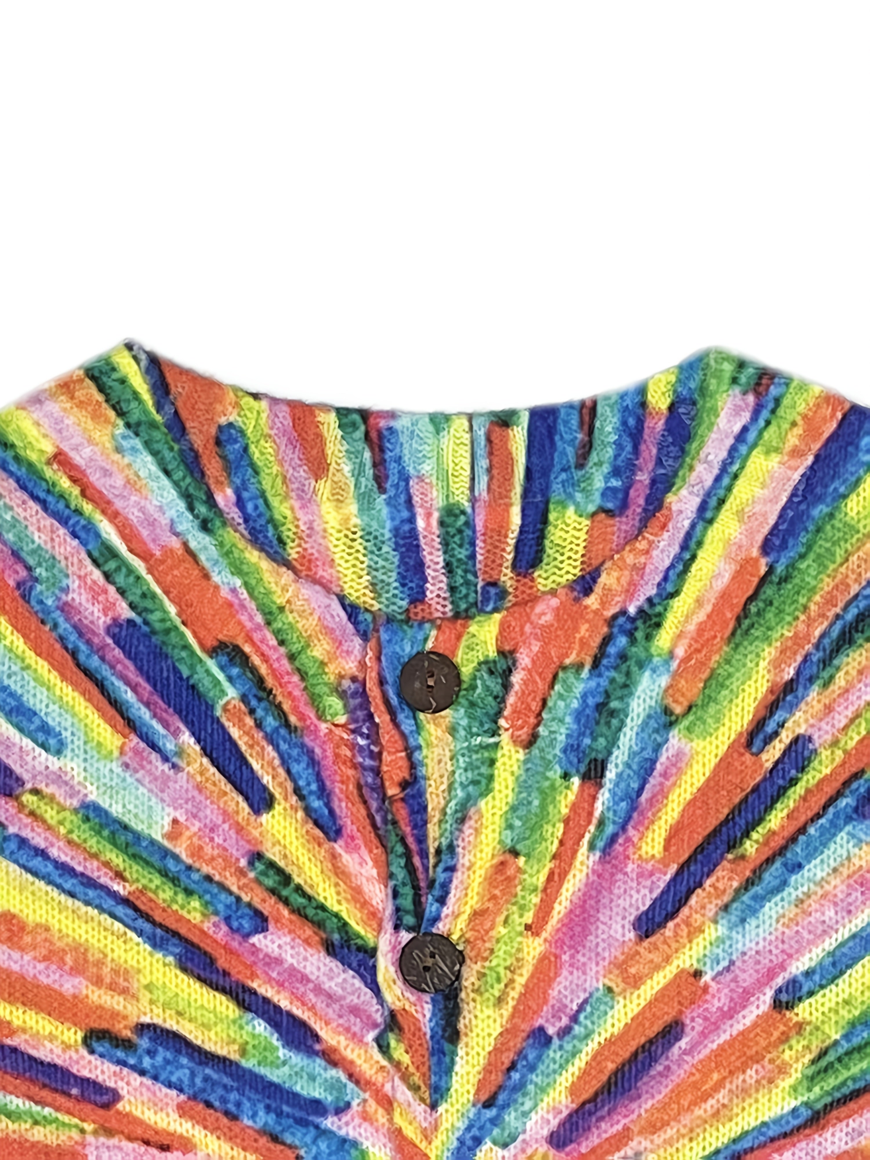 Chrissy | Colorful 3D Print Cardigan