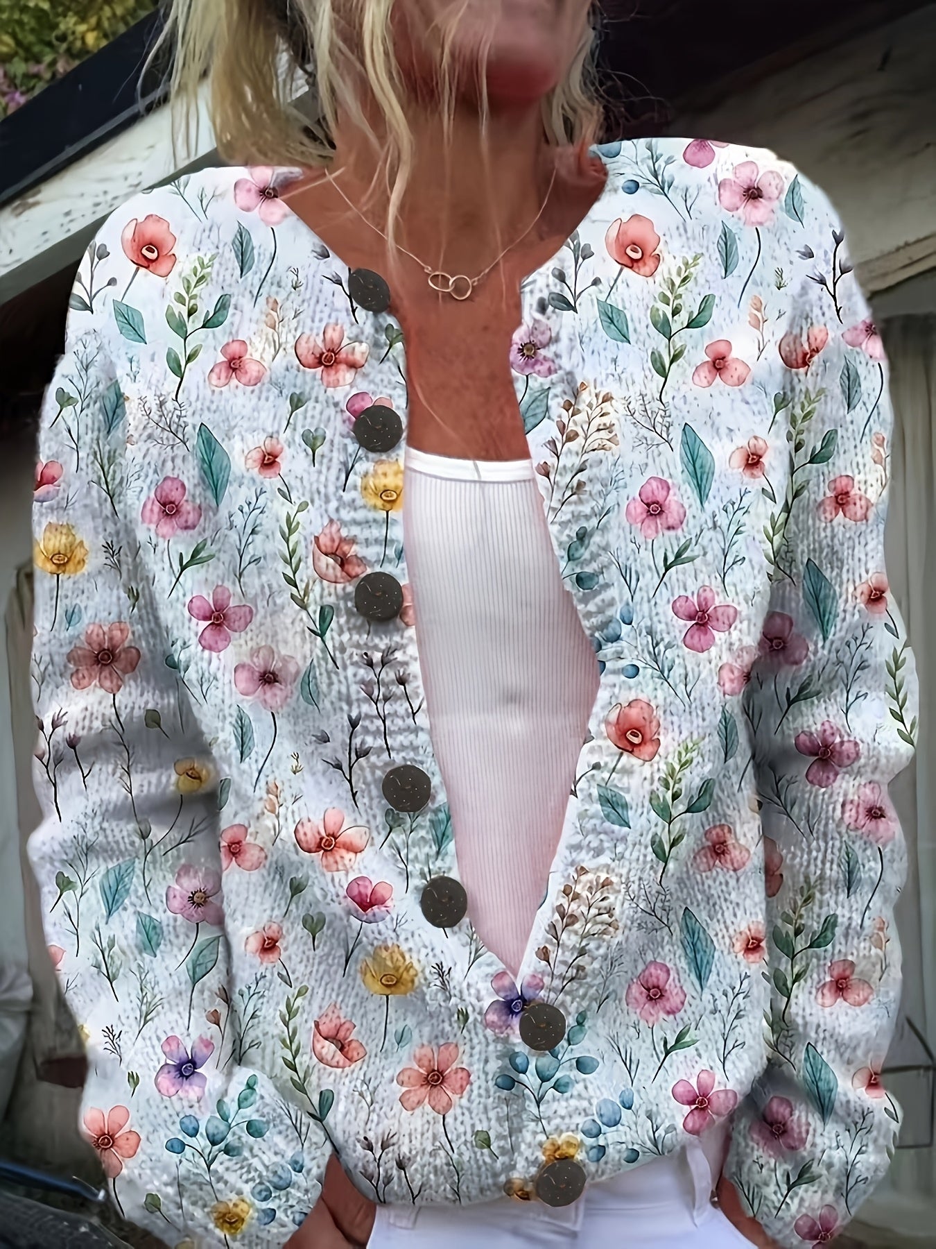 Madelyn | Floral Print Cardigan
