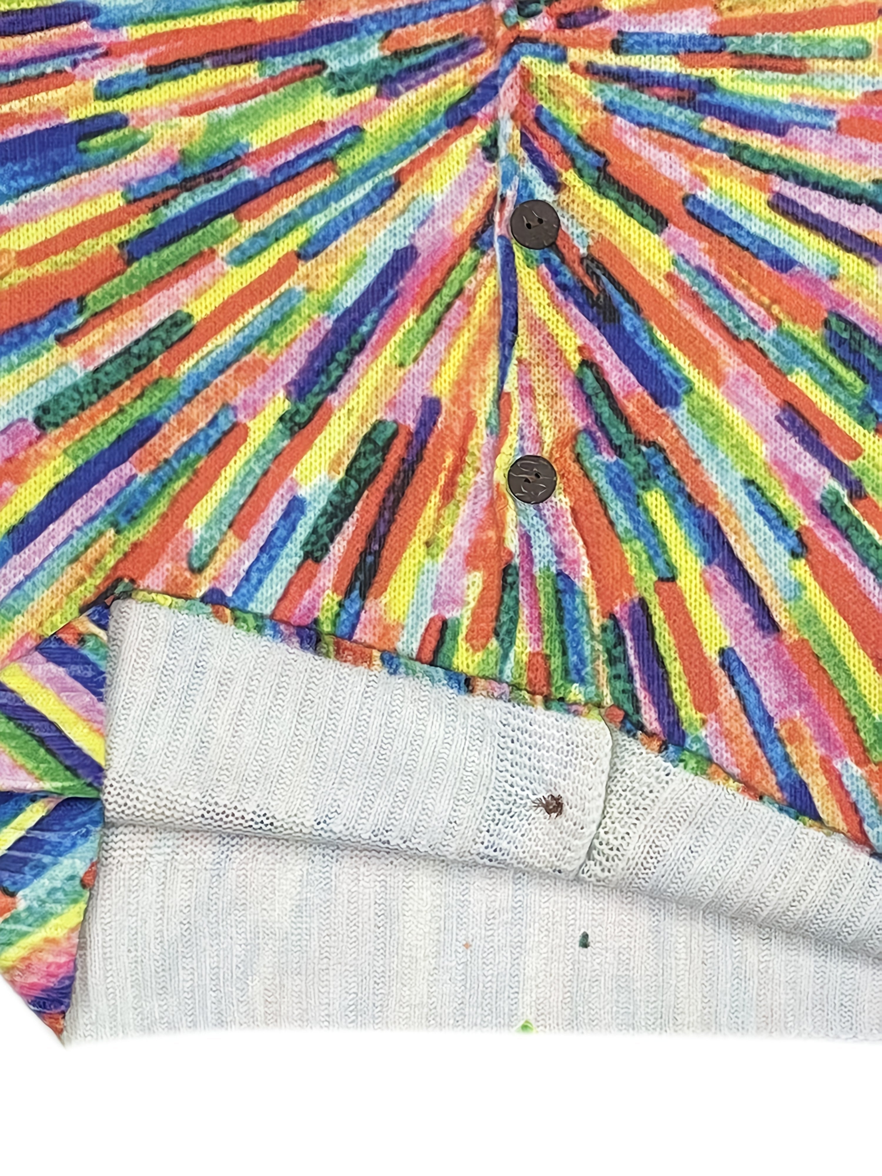 Chrissy | Colorful 3D Print Cardigan