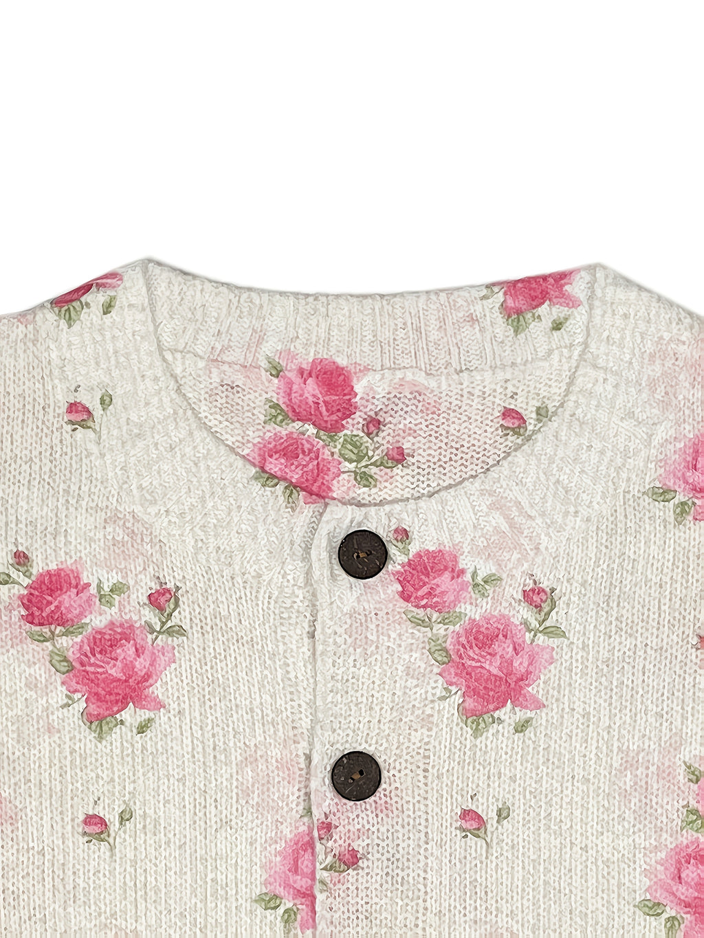 Caroline | 3D Floral Print Cardigan